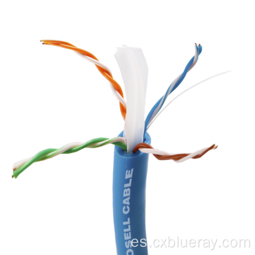 Cable de alta calidad de 500MHz Pass 8000Test CAT6A UTP